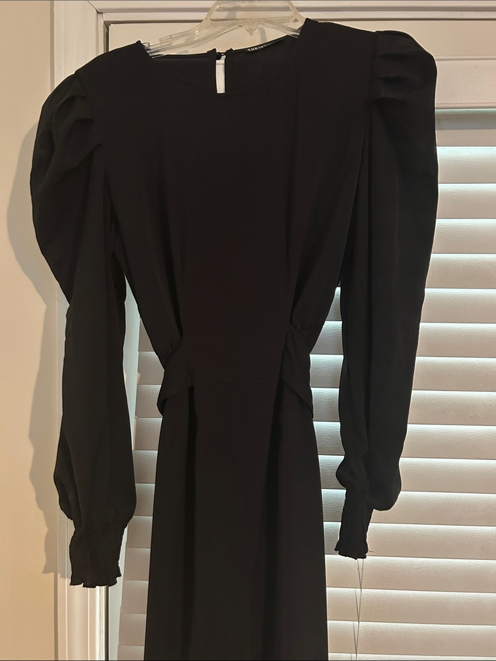 Elegant Black Long-Sleeve Jumpsuit